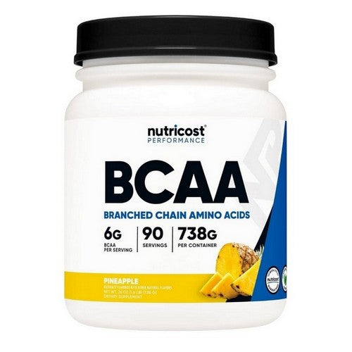 BCAA Powder Pineapple 90 Servings by Nutricost
