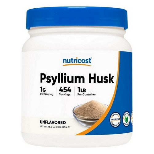 Psyllium Husk Ground Powder 1 Lb by Nutricost