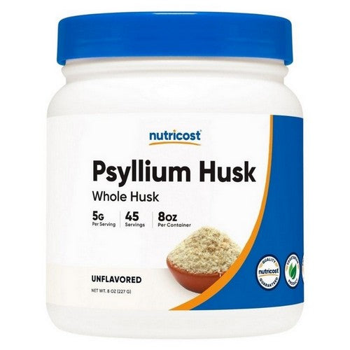Psyllium Husk Whole Husk Powder 8 Oz by Nutricost