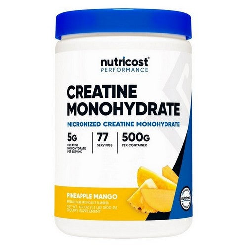 Creatine Monohydrate Powder Pineapple Mango 500 Grams by Nutricost