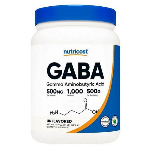 Gaba Unflavored 500 Grams by Nutricost