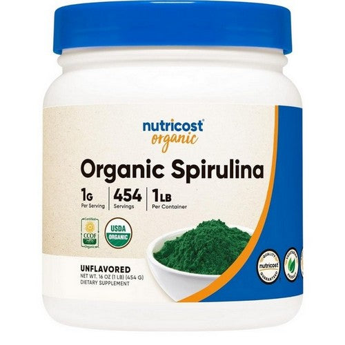 Organic Spirulina Powder 1 Lb by Nutricost