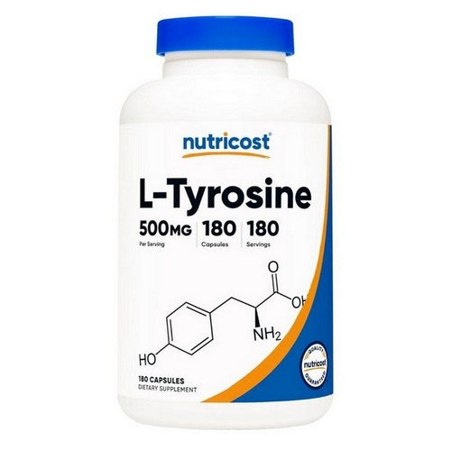 L-Tyrosine Capsules 180 Count by Nutricost