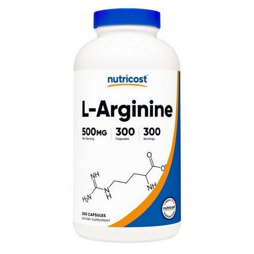 L-Arginine Capsules 300 Capsules by Nutricost