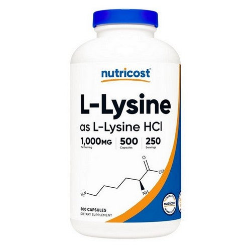 L-Lysine Capsules 500  Count by Nutricost