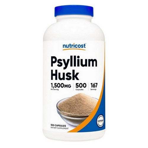 Psyllium Husk Capsules 500  Count by Nutricost