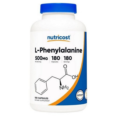 L-Phenylalanine Capsules 180 Count by Nutricost