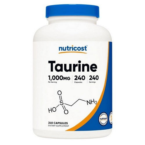 Taurine Capsules 240 Count by Nutricost