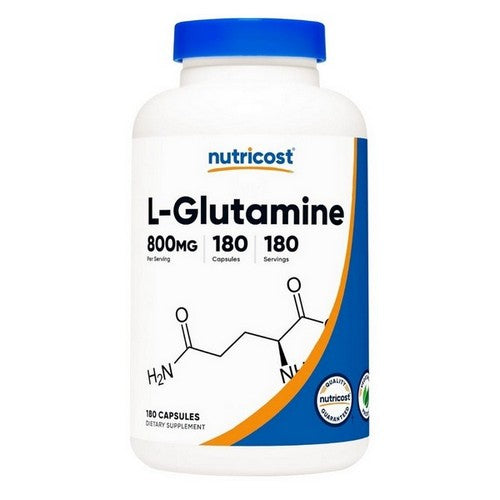 L-Glutamine Capsules 180 Count by Nutricost