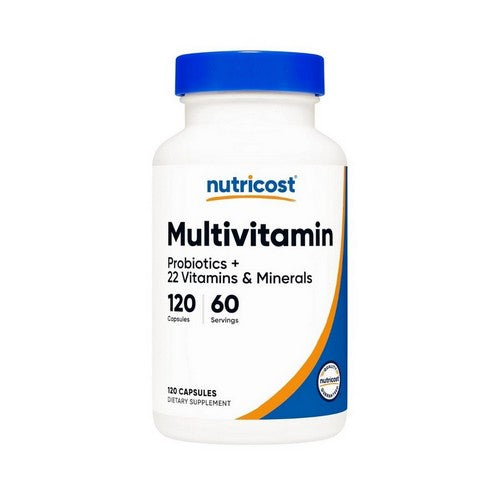 Multivitamin Probiotics Plus 22 Vitamins And Minerals 120 Count by Nutricost
