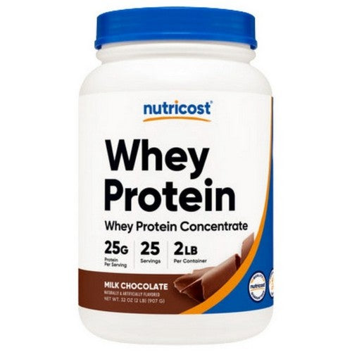 Whey Protein Concentrate Powder Chocolate 2 Lbs by Nutricost