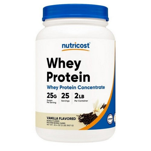 Whey Protein Concentrate Powder Vanilla 2 Lbs by Nutricost