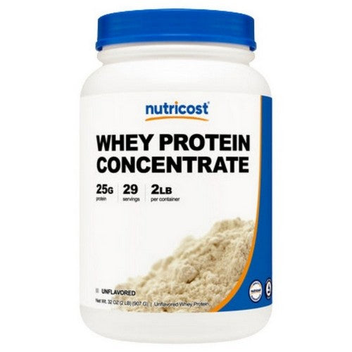 Whey Protein Concentrate Powder 2 Lbs by Nutricost