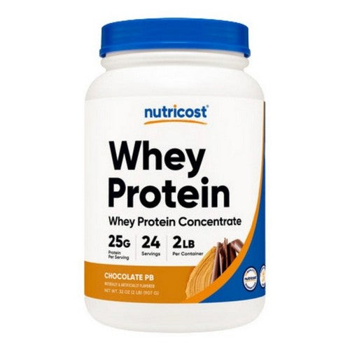 Whey Protein Concentrate Powder Chocolate Peanut Butter 2 Lbs by Nutricost