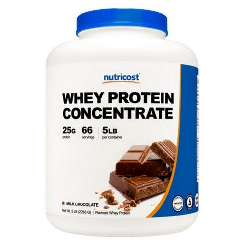 Whey Protein Concentrate Powder Chocolate 5 Lbs by Nutricost