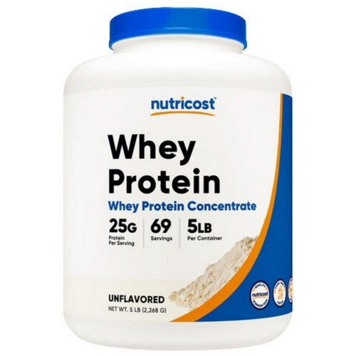Whey Protein Concentrate Powder 5 Lbs by Nutricost