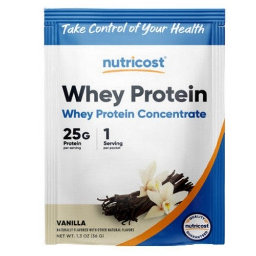 Whey Protein Concentrate Vanilla 1 Serving by Nutricost