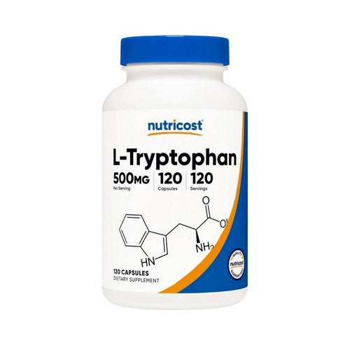 L-Tryptophan Capsules 120 Count by Nutricost