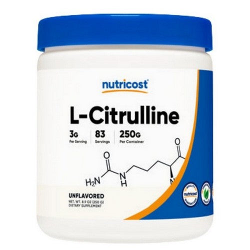 L-Citrulline Base Powder 250 Grams by Nutricost