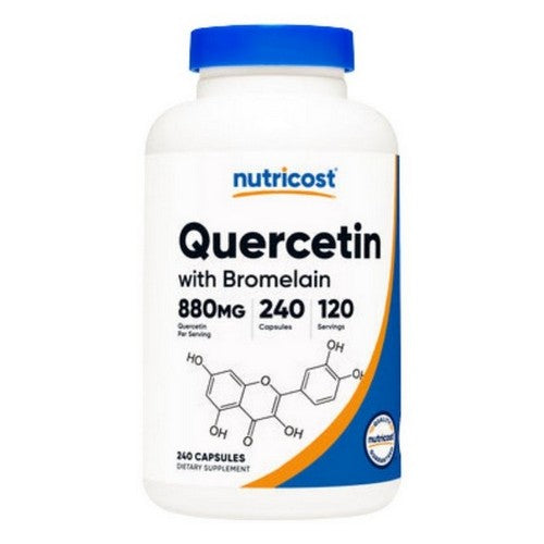 Quercetin With Bromelain Capsules 240 Count by Nutricost