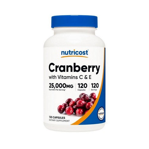 Cranberry With Vitamins C And Ee 120 Count by Nutricost