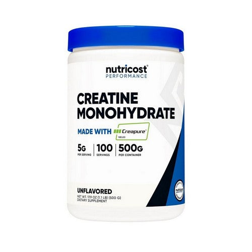 Performance Creatine Monohydrate Unflavoured 500 Grams by Nutricost