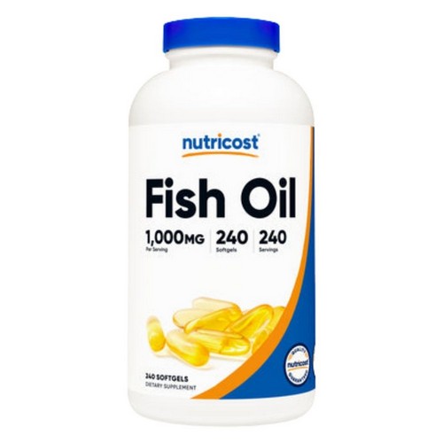 Fish Oil Softgels 240 Count by Nutricost