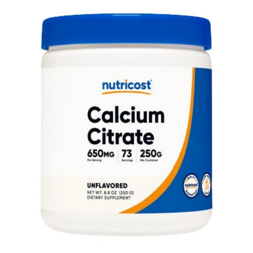 Calcium Citrate Powder 250 Grams by Nutricost
