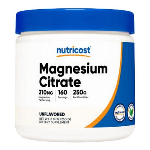 Magnesium Citrate Powder 250 Grams by Nutricost