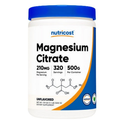 Magnesium Citrate Powder 500 Grams by Nutricost
