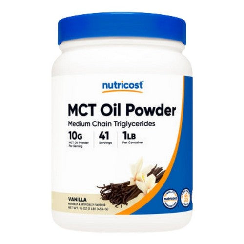 MCT Oil Powder Vanilla 1 Lb by Nutricost