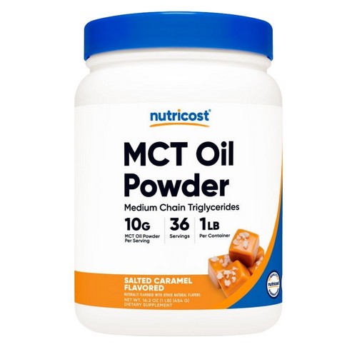 MCT Oil Powder Salted Caramel 1 Lb by Nutricost