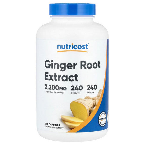 Ginger Root Extract Capsules 240 Count by Nutricost