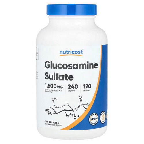 Glucosamine Sulfate Capsules 240 Count by Nutricost
