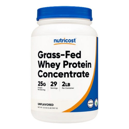Grass-Fed Whey Protein Concentrate Powder 2 Lbs by Nutricost