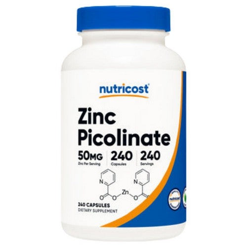 Zinc Picolinate Capsules 240 Count by Nutricost
