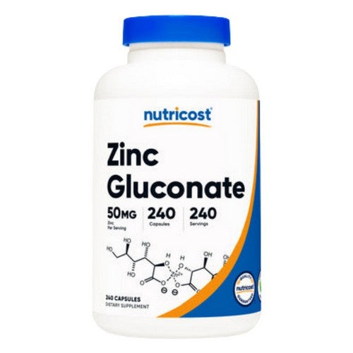 Zinc Gluconate Capsules 240 Count by Nutricost