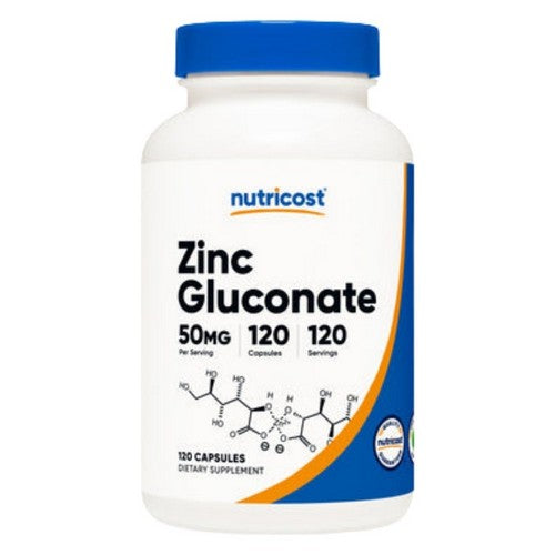 Zinc Gluconate Capsules 120 Count by Nutricost