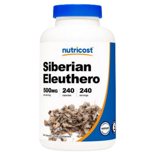 Siberian Eleuthero Capsules 240 Count by Nutricost