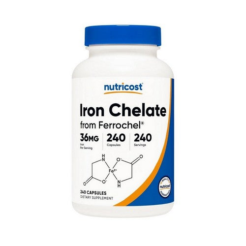  Iron Chelate From Ferrochel 240 Caps by Nutricost