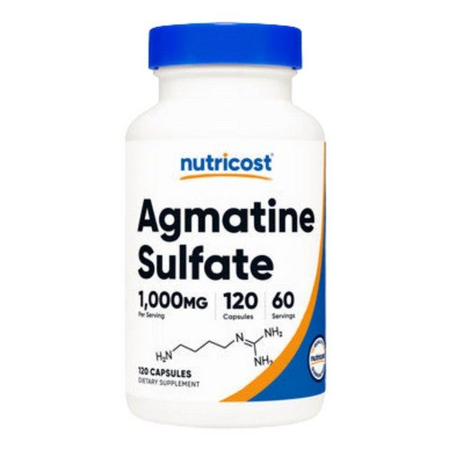 Agmatine Sulfate Capsules 120 Count by Nutricost