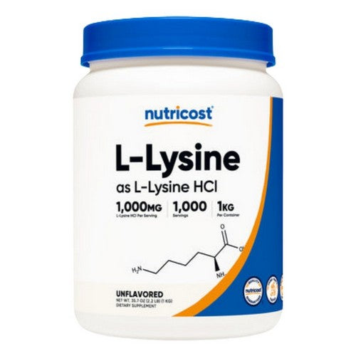 L-Lysine Powder 1 Kg by Nutricost