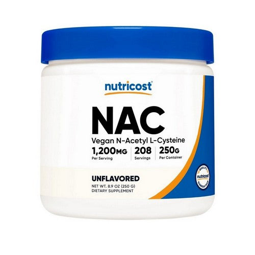 Vegan N-Acetyl Cysteine Nac Powder 250 Grams by Nutricost
