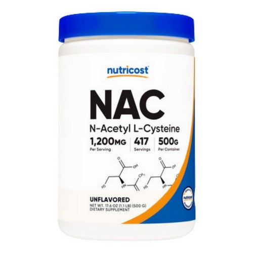 N-Acetyl L-Cysteine Powder Vegan 500 Grams by Nutricost