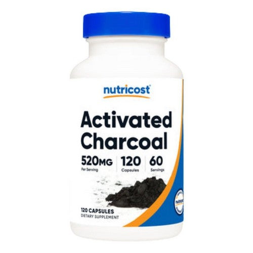 Activated Charcoal Capsules 120 Count by Nutricost