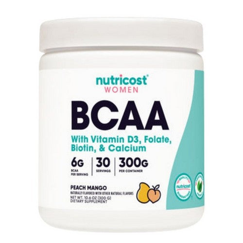 BCAA for Women Powder Peach Mango 30 Serving by Nutricost