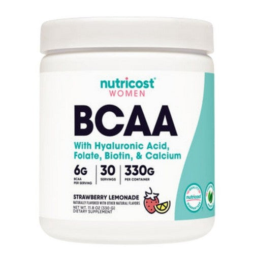 BCAA for Women Powder Strawberry Lemonade 30 Serving by Nutricost