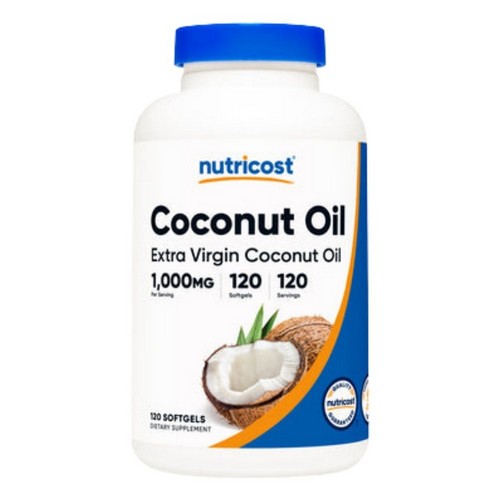 Coconut Oil Softgels 120 Count by Nutricost
