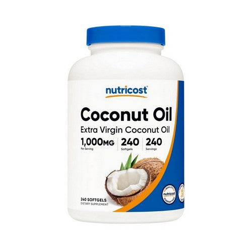 Extra Virgin Coconut Oil 240 Count by Nutricost