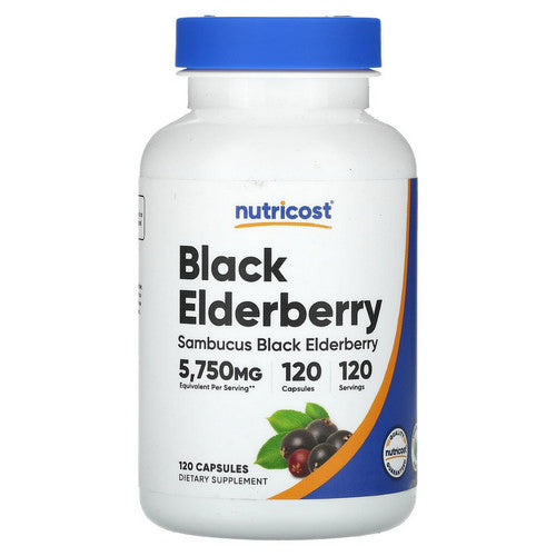 Elderberry Capsules 120 Count by Nutricost